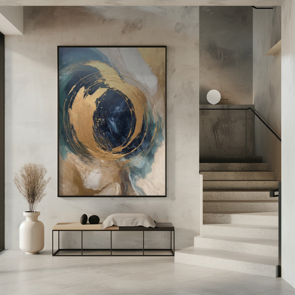 Wall art Golden Vortex