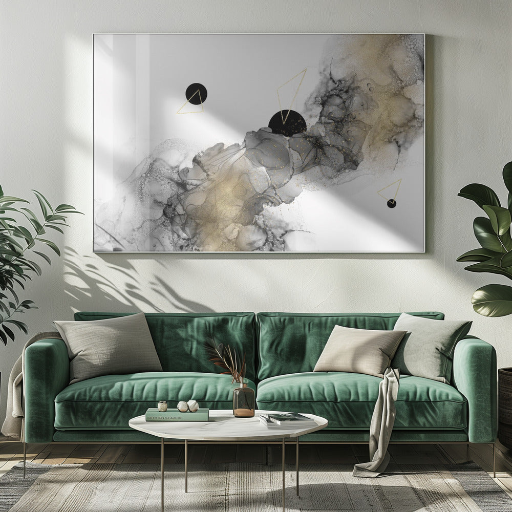 Wall art ALCOHOL INK Galaxy abstract