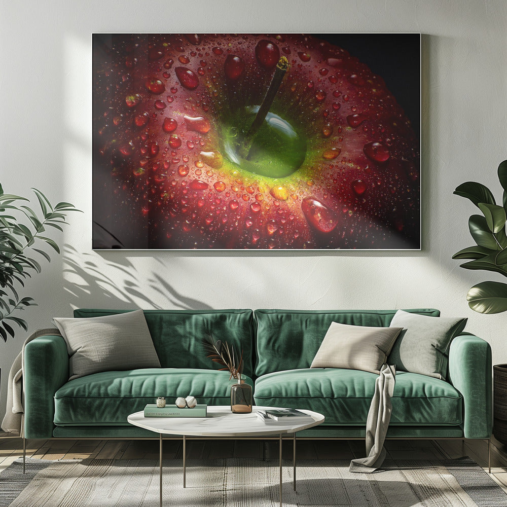 Wall art Red Apple. Food