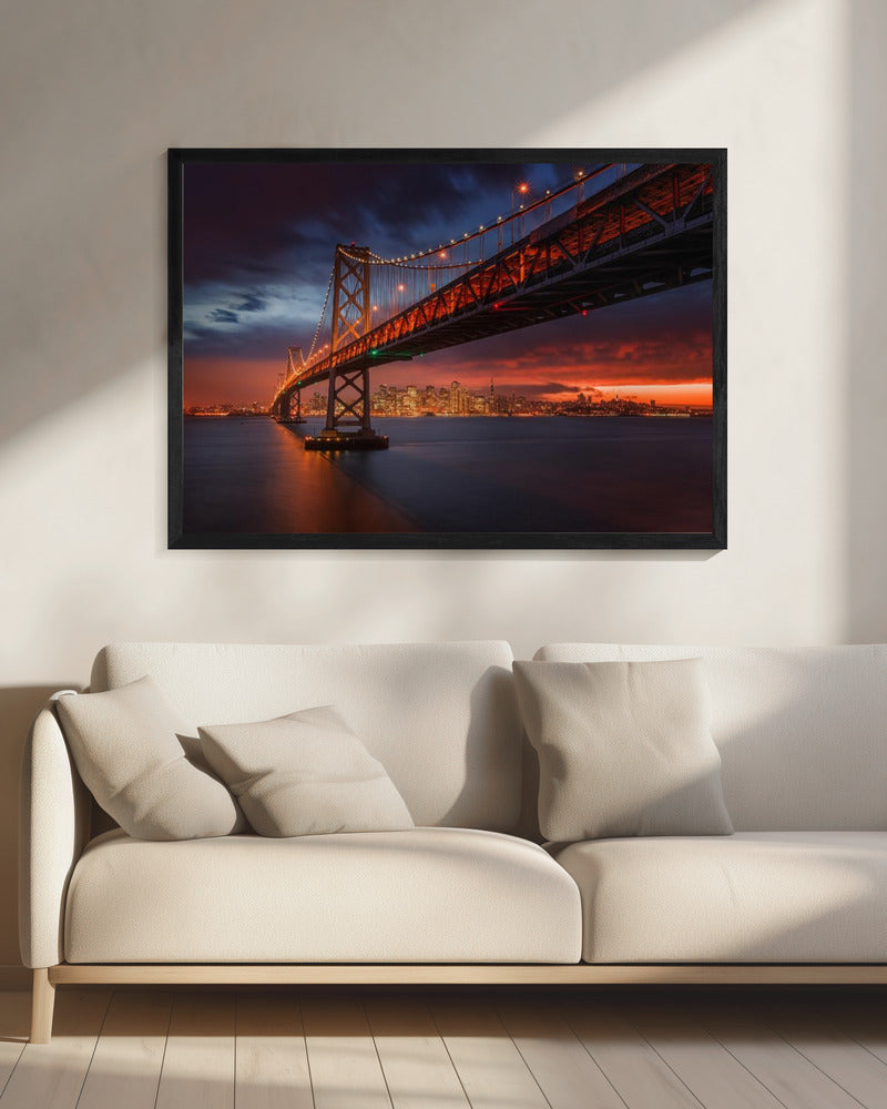Wall art Fire over San Francisco