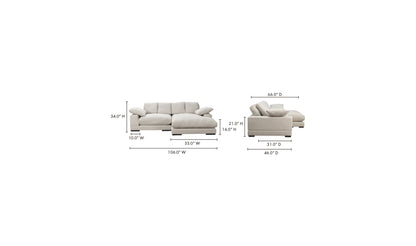 Preston Reversible-Chaise Sectional