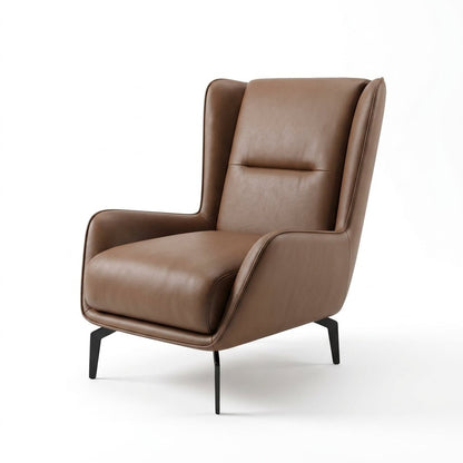 PM06 Premium Cowhide Leather Relaxation Chair with Ottoman