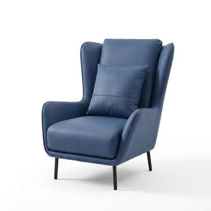 PM06 Premium Cowhide Leather Relaxation Chair with Ottoman