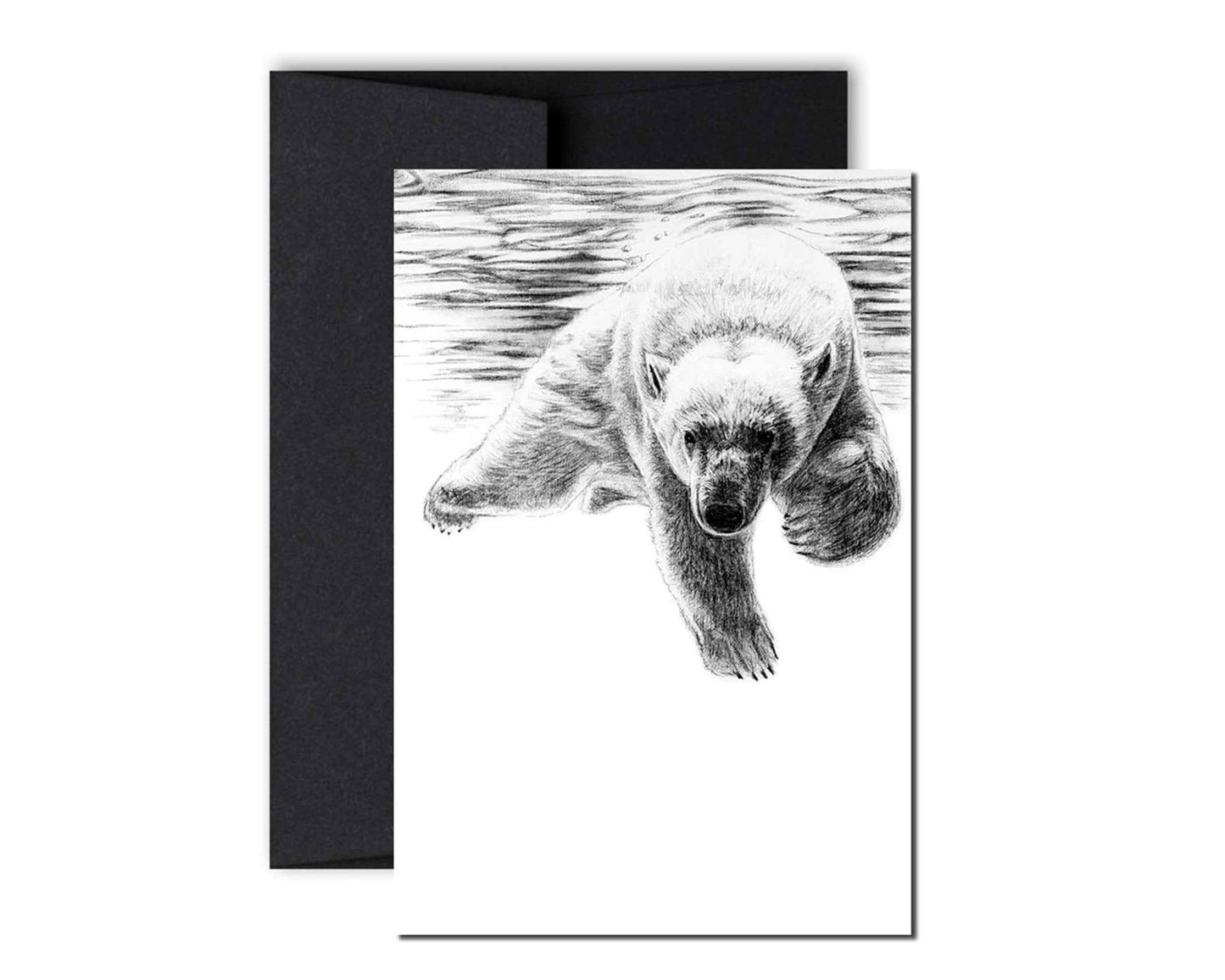 Polar Bear swimming Greeting Card