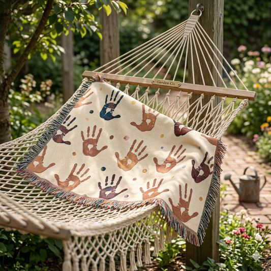 Handprint design blanket 
