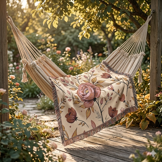 Flower throw blanket 