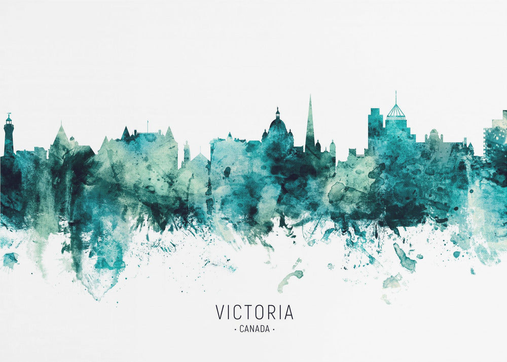 Wall art Victoria Canada Skyline
