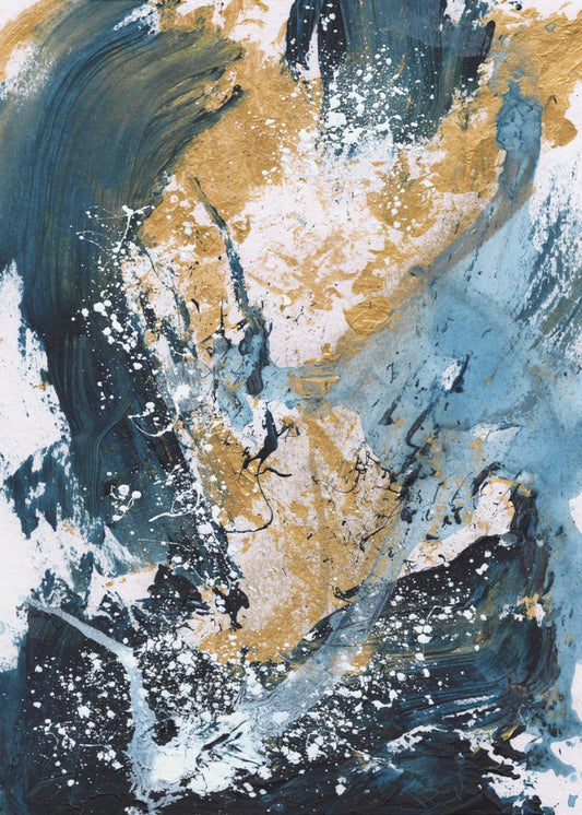 Wall Art Golden Sea