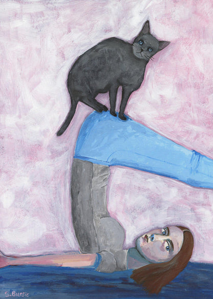 Yoga with my Cat