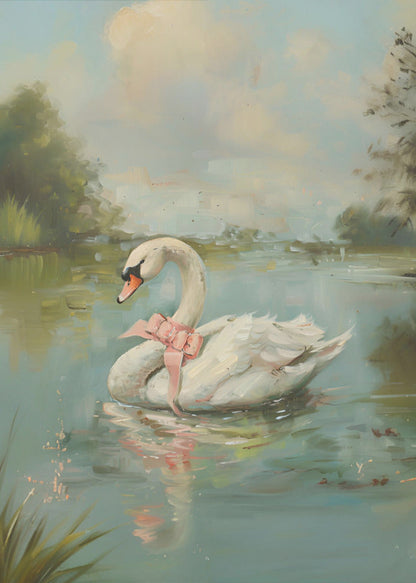 Vintage Swan Coquette