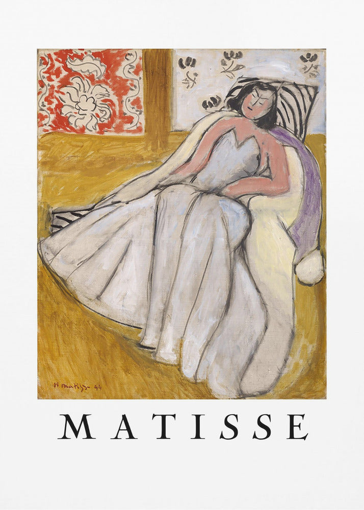 Wall art Jeune Femme à La Pelisse Blanche