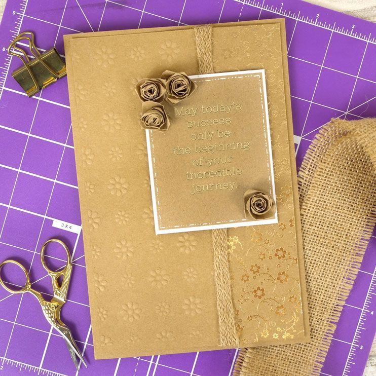 Kraft Pre-Scored Card Blanks - A5