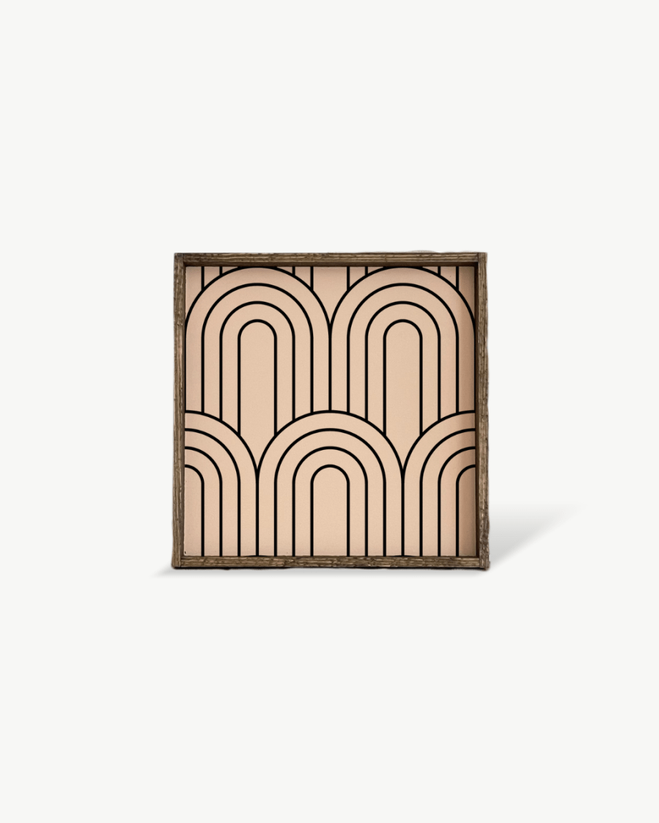 Rainbow Pattern Wood Sign