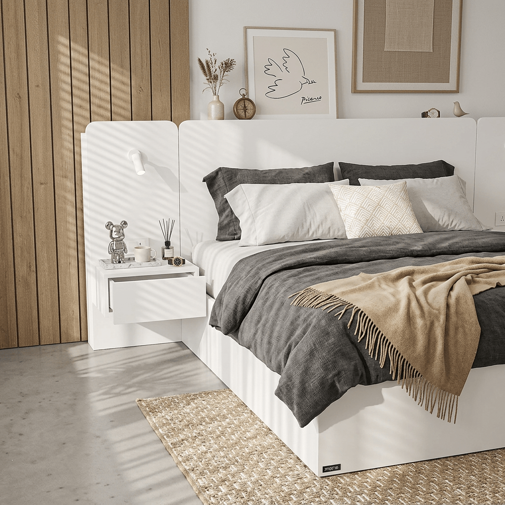 Rander Hotel Smart Bedroom Combo with Power Outlet & Reading Light