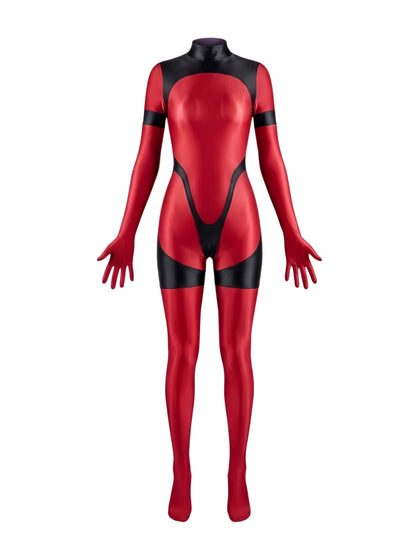 Anime Sci-fi Spandex Swimwear Racing Suit Full Bodysuit Zentai with Crotch Zipper