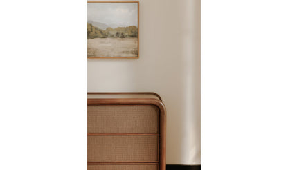 Reiko 6 Drawer Dresser Warm Brown