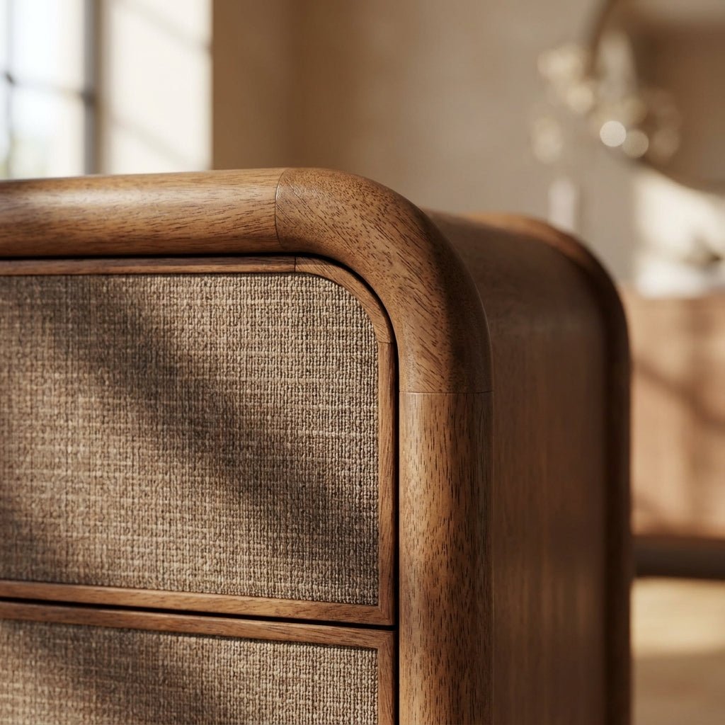 Reiko 6 Drawer Dresser Warm Brown