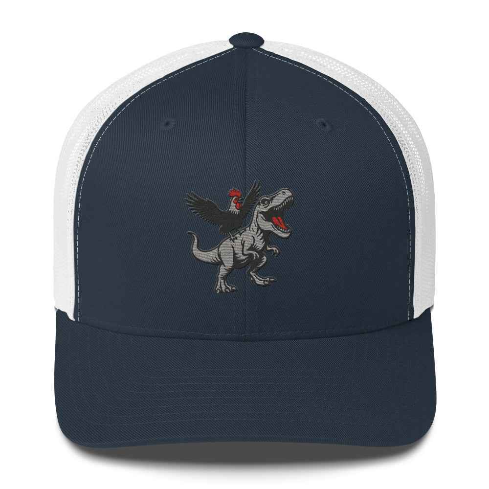 Tyrannosaurus Pecks Chickasouras Trucker Hat