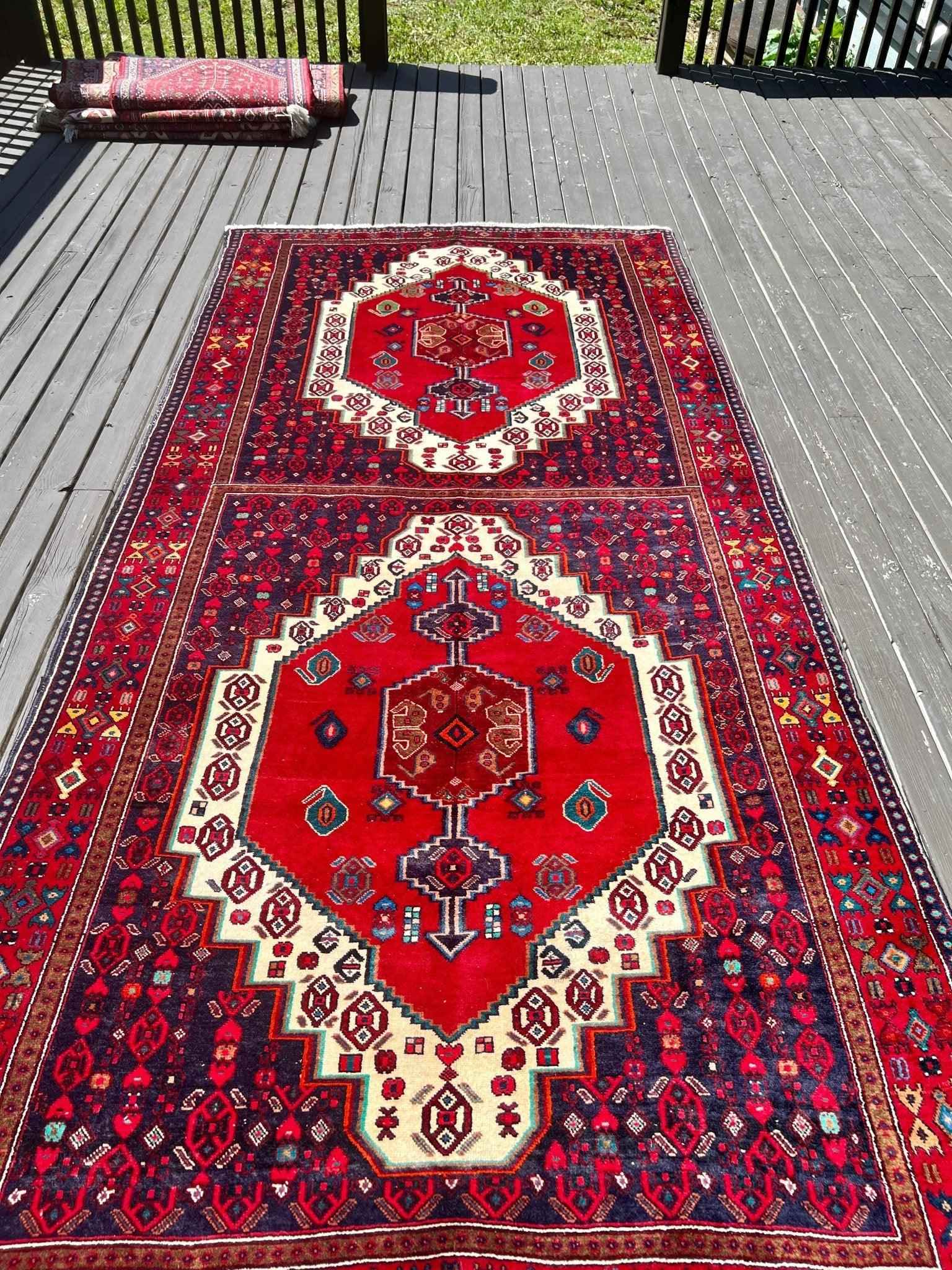 Rojan | 10' 2" x 4' 11" | Vintage Senneh Rug