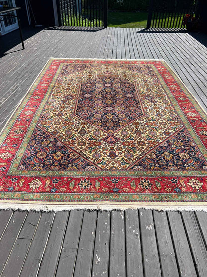 Romanian Tabriz Rug | 7' 4" x 10' 10"