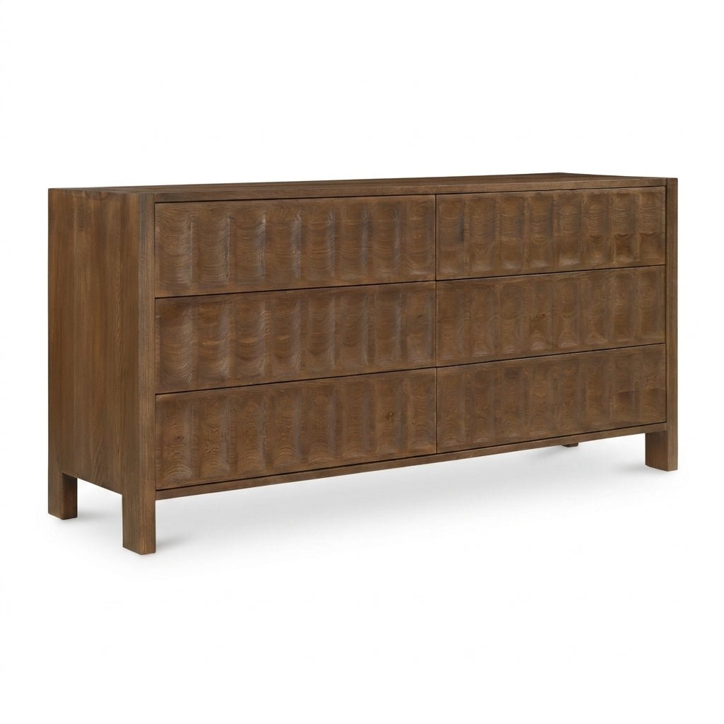 Ronan 6 Drawer Dresser Brown