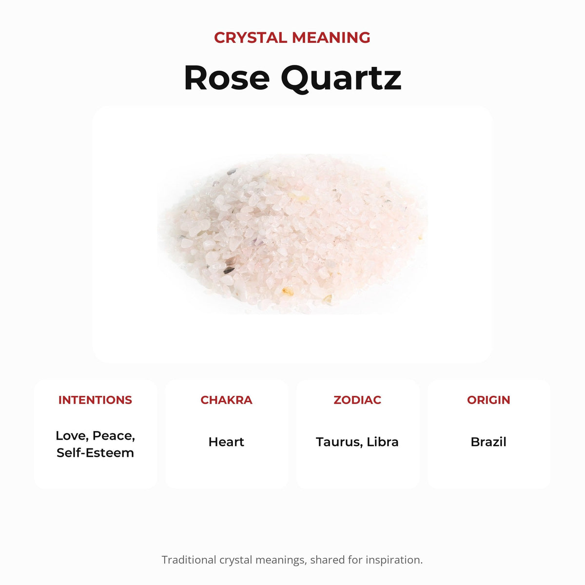 Rose Quartz B Tumbled Stones - Tiny