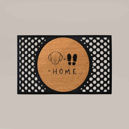 dog+feet=home round doormat set