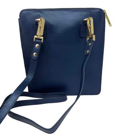 Petit Sac Bandoulière en Cuir véritable Stella, Marine