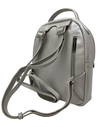 Sac à dos en Cuir véritable Perlé, Eve
