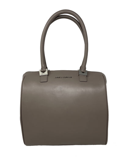 Grand Sac à Main en Cuir Taupe | Mona
