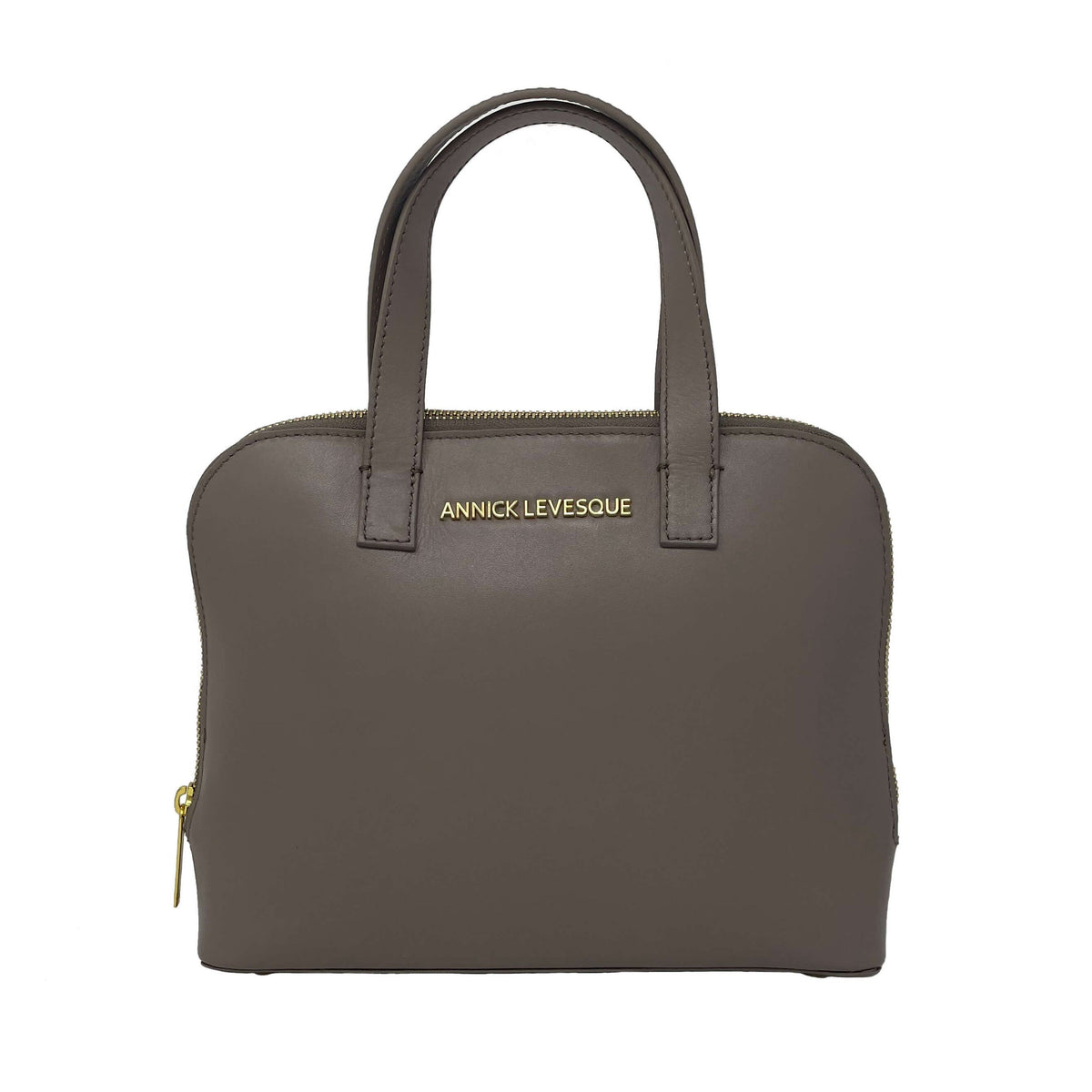 Sac à main en cuir Taupe | Justine