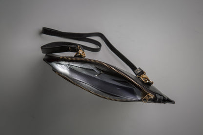 Petit Sac Bandoulière en Cuir véritable Stella, Marine