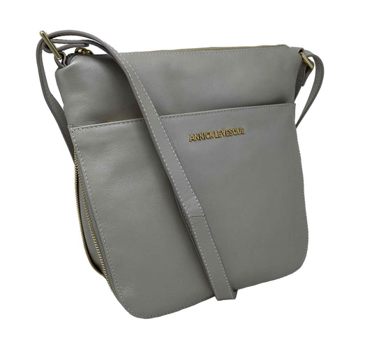Sac à main en cuir véritable transformable perlé | Josée