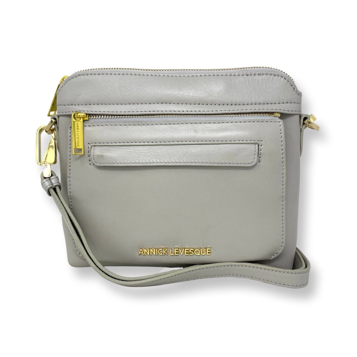 Petit Sac à Bandoulière en Cuir, Perlé - Brigitte