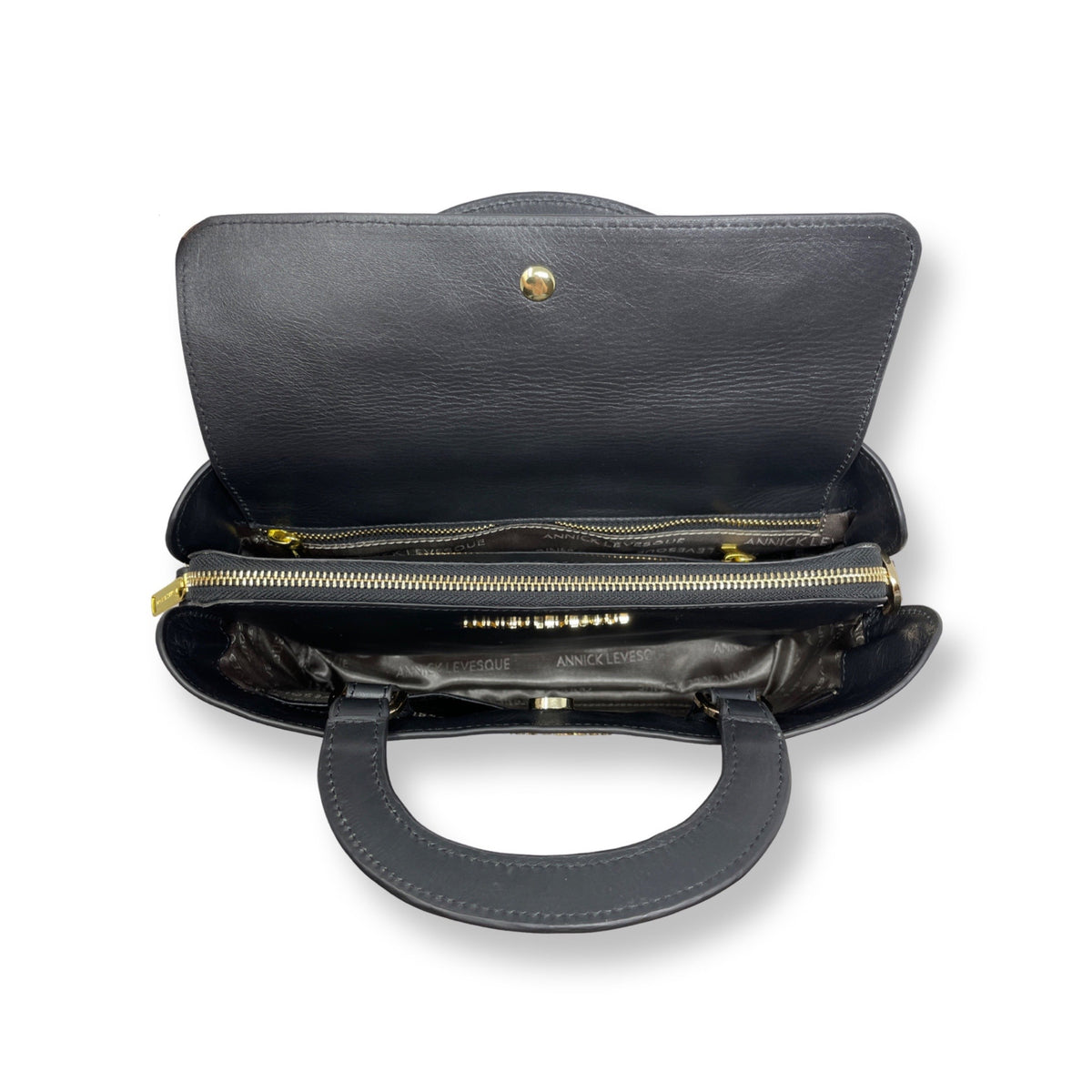 Sac à main deux en un, noir - Clarence Moyen
