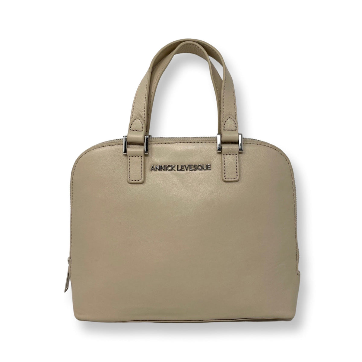 Sac à main en cuir Justine, Beige