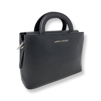 Sac à main deux en un, noir - Clarence Moyen