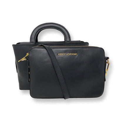 Sac à main deux en un, noir - Clarence Moyen