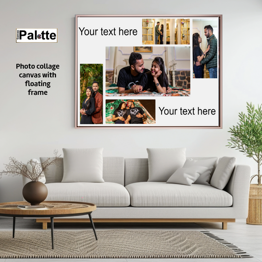 16″X20″ Collage Canvas Photo 5 Blocks and Text
