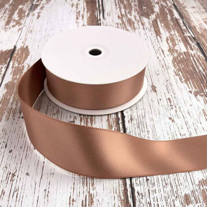 Satin Ribbon Double Face-Chocolate Chip #839- 3.8 cm Wide