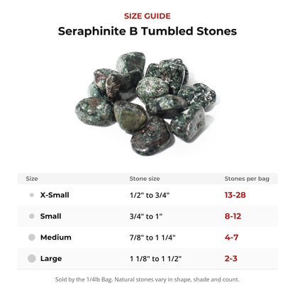 Seraphinite B Tumbled Stones