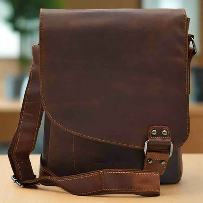 Greenwood Leather Messenger Bag