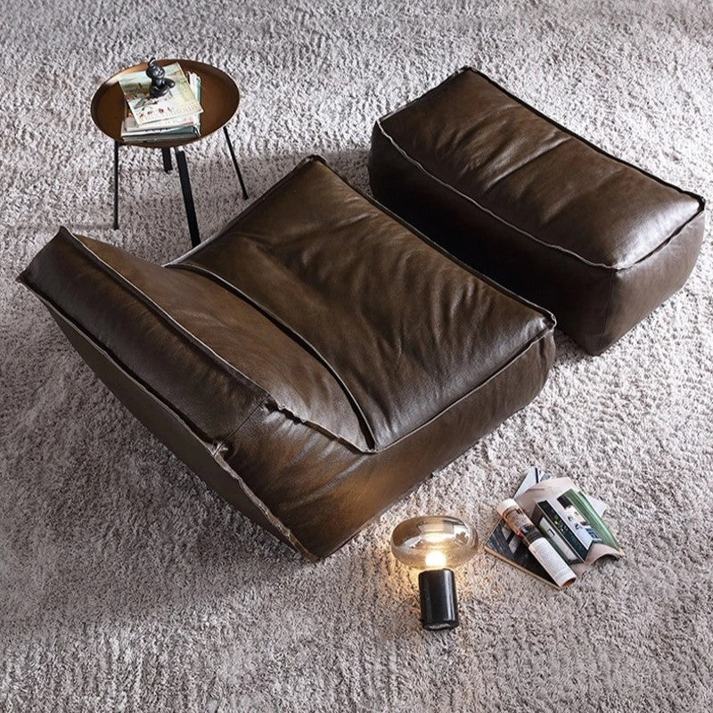 Single Sofa & Ottoman Set