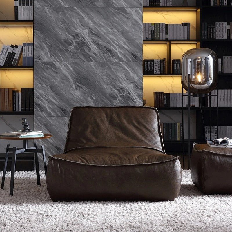 Single Sofa & Ottoman Set