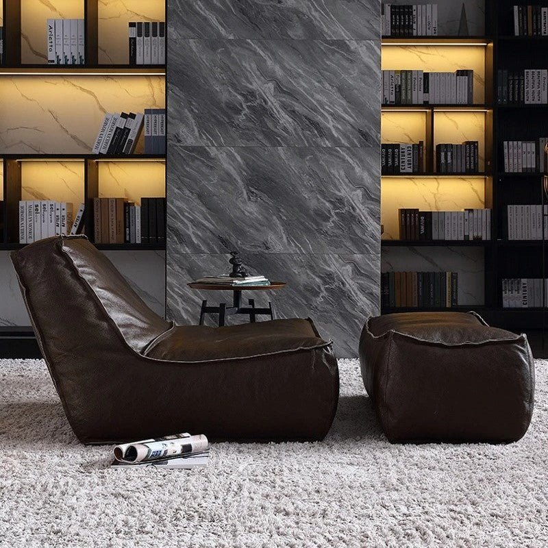 Single Sofa & Ottoman Set