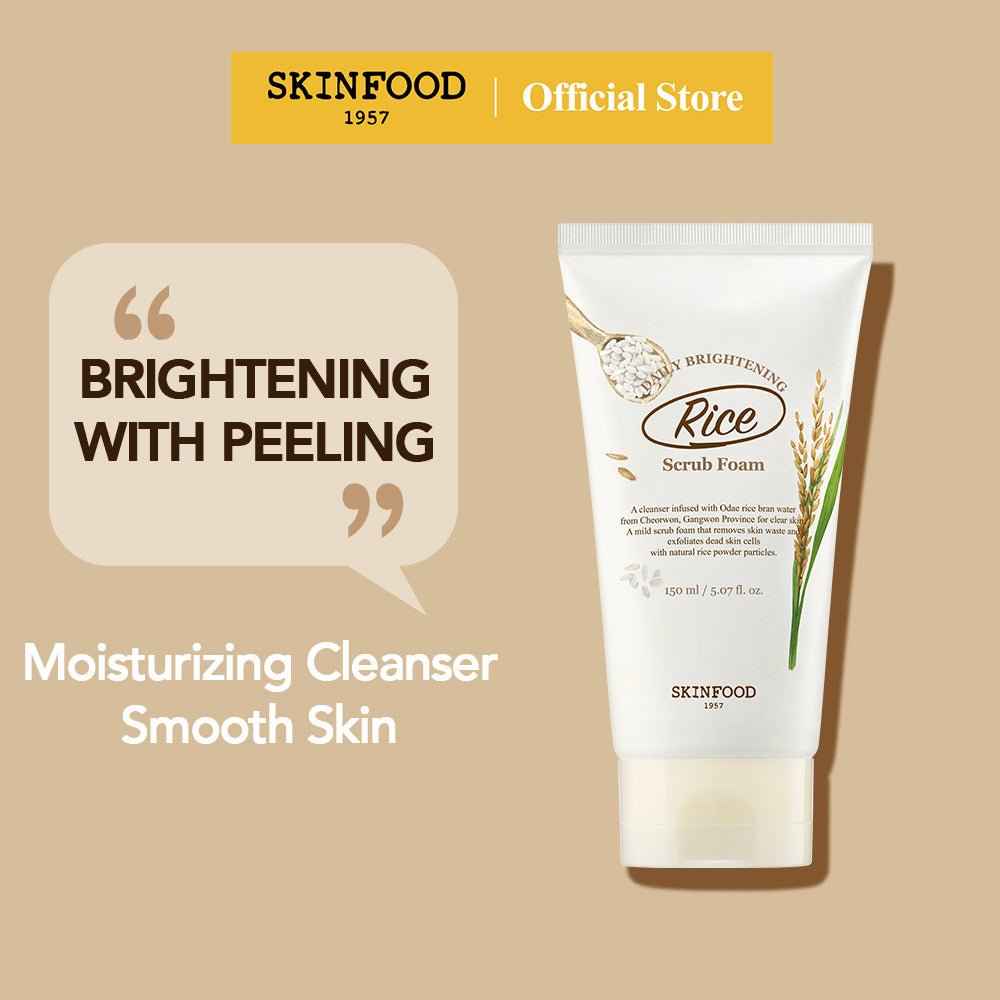Skinfood Rice Daily Brightening Scrub Foam 150ml