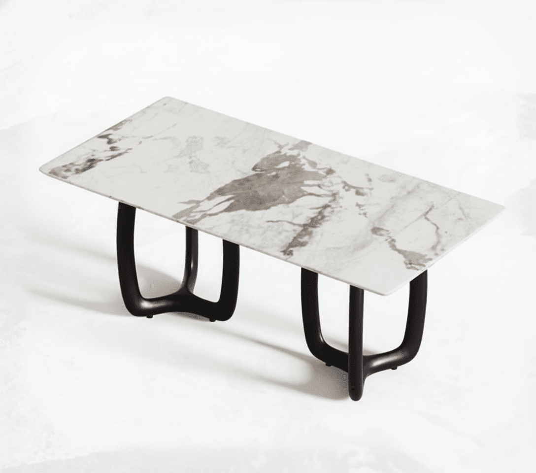 Smoky Black Ash Wood Dining Table