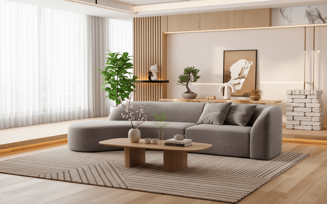 SoftTouch Suede Sofa