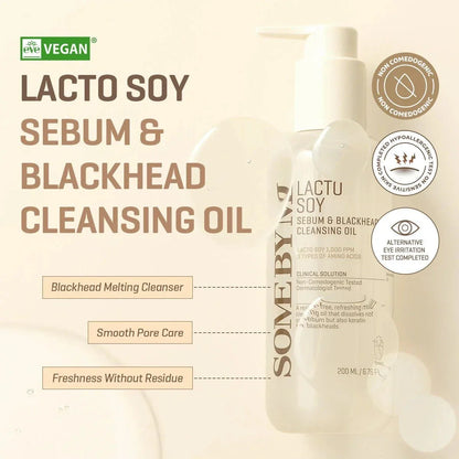 SOME BY MI Lactosoy Sebum & Blackhead Cleansing Oil 200ml