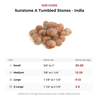 Sunstone A Tumbled Stones - India